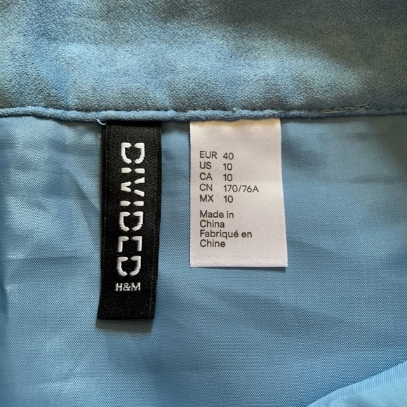 H&M Divided Button Up Blue Skirt - Picture 3 of 3